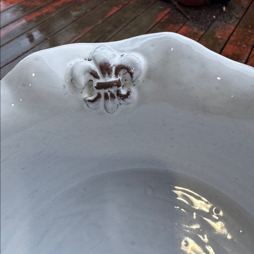HIGH QUALITY CERAMIC PEDESTAL COMPOTE BOWL BY ABIGAILS MADE IN ITALY BRAND NEW - Picture 6 of 9